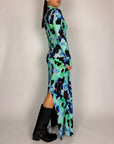 Abito Lungo Fantasia Tensionein Donna Art. 40639