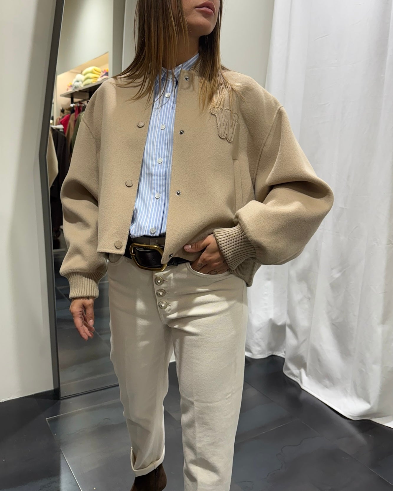 まぁ Bomber Doppio Lana Zelante Weekend MaxMara Donna Art