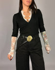 Maglia ScolloV Pizzo HaveONE Donna Art. MMA-R277