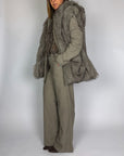 Gilet Cappuccio Ecopelliccia Eleh Donna Art. EFW260130