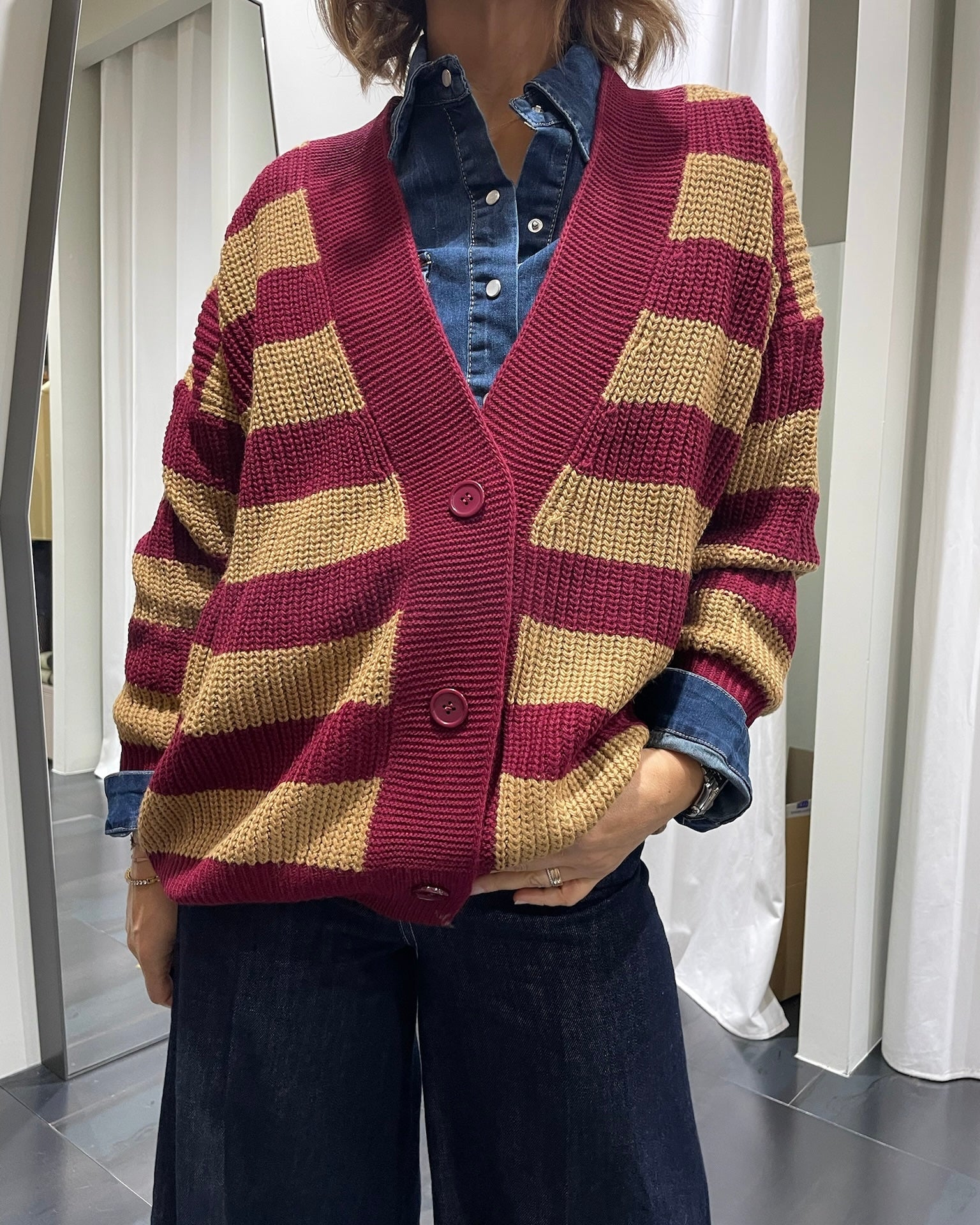 Cardigan Rigato Susy Mix Donna M92082 – 1921 Store