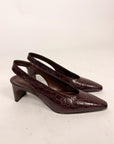 Slingback Pitonata Tacco Largo Donna Divine Follie Art. 52C7053SS