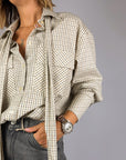 Camicia Quadri Tasche Fiocco NouConcept Donna Art. N-CM58-17209