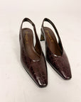 Slingback Pitonata Tacco Largo Donna Divine Follie Art. 52C7053SS