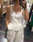Top Bordo Volant Donna Tensione in Art. S26TH28