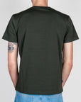T-shirt taschino V2 Art. TUCL, viewed from the back, showcasing a simple green design.