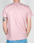 Retro pink T-shirt taschino V2 Art. TUCL, showcasing the back design and style.