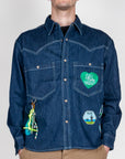 Camicia Denim Patch Berna Art. BERNA M 261228
