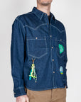 Camicia Denim Patch Berna Art. BERNA M 261228