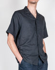 Camicia Manica corta Misto lino collo Bowing Over D Art. OC1S2S6C28
