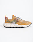 Sneakers Flower Mountain Art. YAMANO 3 Man- Sneakers in suede e canvas Uomo Kaki-Verde Militare