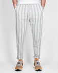 Pantalaccio Righe misto lino Gianni Lupo Art. GL366R