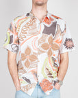 Camicia manica corta mussola di cotone in Fantasia BL11 Art. 301026B30