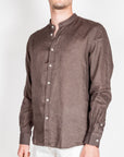Camicia coreana in puro lino Philotinto Art. 26S19CA
