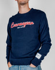 Maglione Superculture Girocollo ricamo Courmayeur Art. AK7037