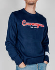 Maglione Superculture Girocollo ricamo Courmayeur Art. AK7037