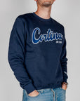 Felpa Superculture Girocollo Ricamo Cortina Art. A3021