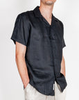 Camicia collo Bowling manica corta Puro Lino Gianni Lupo Art.GL7658S-S26