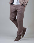 Pantalone Lino Officina 36 Sand Uomo, 100% lino, arte. 02260B8723, taglia 46, abbigliamento elegante.
