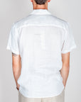 Camicia collo Bowling manica corta Puro Lino Gianni Lupo Art.GL7658S-S26