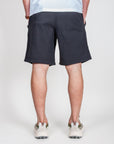 Bermuda elastico in vita Waffle Jaiden Relaxed Fit Jack&Jones, visto da dietro, modello in cotone, taglia L.