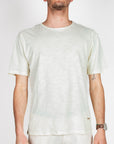 T-shirt cotone fiammato collo taglio vivo Gianni Lupo Art. GL1053F-S26