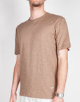 T-shirt cotone fiammato collo taglio vivo Gianni Lupo Art. GL1053F-S26