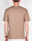 T-shirt cotone fiammato collo taglio vivo Gianni Lupo Art. GL1053F-S26