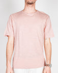 T-shirt cotone fiammato collo taglio vivo Gianni Lupo Art. GL1053F-S26