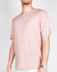 T-shirt cotone fiammato collo taglio vivo Gianni Lupo Art. GL1053F-S26