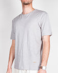 T-shirt cotone fiammato collo taglio vivo Gianni Lupo Art. GL1053F-S26