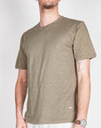 T-shirt cotone fiammato collo taglio vivo Gianni Lupo Art. GL1053F-S26
