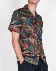 Camicia Camou foglie cotone manica corta BL11 Art. 483614