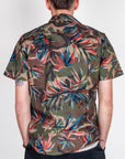 Camicia Camou foglie cotone manica corta BL11 Art. 483614