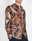 Camicia fiori mussola di cotone manica lunga BL11 Art. 42361030