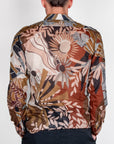 Camicia fiori mussola di cotone manica lunga BL11 Art. 42361030