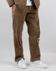 Pantalone Chino Over Velluto con Stampe Clark Art. BOBBY/S-T618