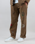 Pantalone Chino Over Velluto con Stampe Clark Art. BOBBY/S-T618