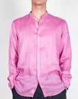 Camicia coreana in puro lino Philotinto Art. 26S19CA