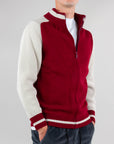 Cardigan Zip Bicolore Telamira Uomo Art. STM05114