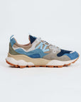 Sneakers Flower Mountain Art. YAMANO 3 Man- Sneakers in suede e Nylon Uomo Navy Blue- Kaki