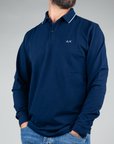 Polo Logo Bordo contrasto Sun68 Uomo Art. A44104