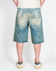 Bermuda Ampio in Denim I'm Brian seen from the back, featuring a light blue wash and casual fit.