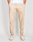 Pantalaccio misto Lino, pantaloni leggeri in misto lino e rayon, colore beige, perfetti per l'estate.