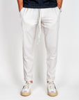 Pantalaccio misto Lino 1921 Store Uomo Art. PAROS, pantaloni bianchi in misto lino e rayon per comfort e stile.