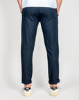 Pantalaccio misto Lino 1921 Store Uomo Art. PAROS, pantaloni eleganti in misto lino e rayon, vista posteriore.