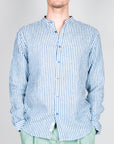 Camicia Riga Collo Coreana Gianni Lupo Art. GL7782S-S26