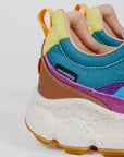 Sneakers Flower Mountain IWANO 2 in suede e tessuto tecnico - Arancio