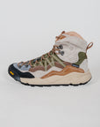 Sneakers alta Flower Mountain BANKEI Flower Mountain in suede e tessuto tecnico - Verde Militare