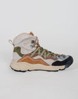 Sneakers alta Flower Mountain BANKEI Flower Mountain in suede e tessuto tecnico - Verde Militare
